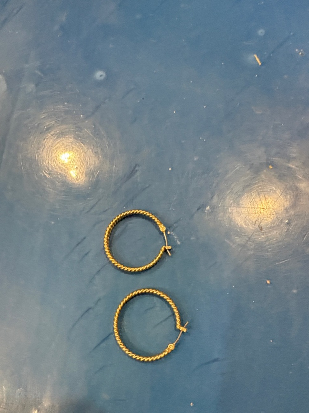 Twisted Rope Hoop Earrings in Gold - Women Accessories